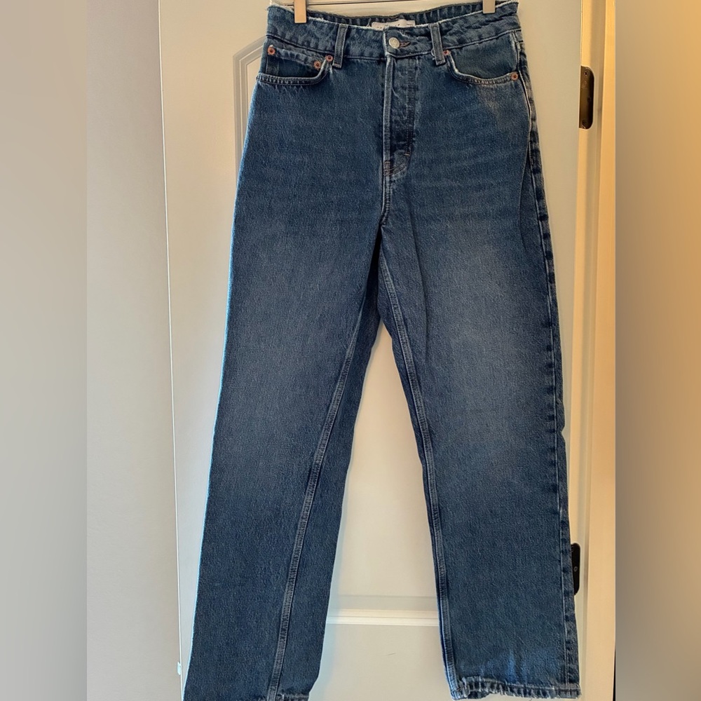 Topshop Women’s Jeans - Dark Blue Wash